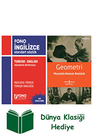 İngilizce Standart Sözlük + Geometri + Dünya Klasiği Hediye