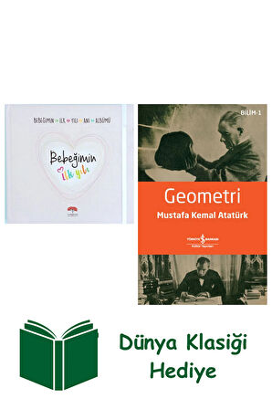 Bebeğimin İlk Yılı Anı Albümü (Ciltli) + Geometri + Dünya Klasiği Hediye