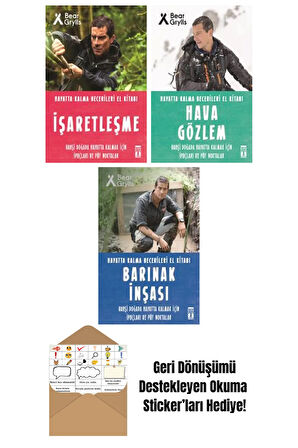 Bear Grylls 3 Kitap Seti + Okuma Sticker'ları