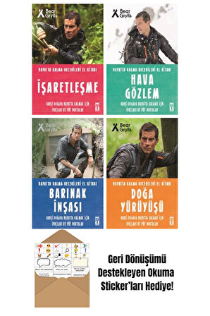 Bear Grylls 4 Kitap Seti + Okuma Sticker'ları