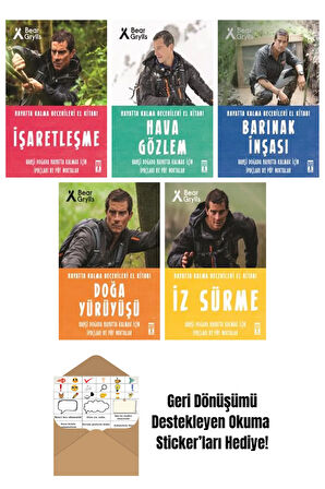 Bear Grylls 5 Kitap Seti + Okuma Sticker'ları