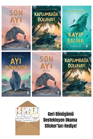 Hannah Gold 6 Kitap Seti + Okuma Sticker'ları