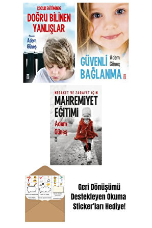 Adem Güneş 3 Kitap Seti + Okuma Sticker'ları