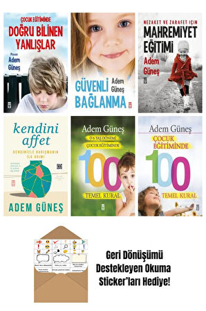 Adem Güneş 6 Kitap Seti + Okuma Sticker'ları
