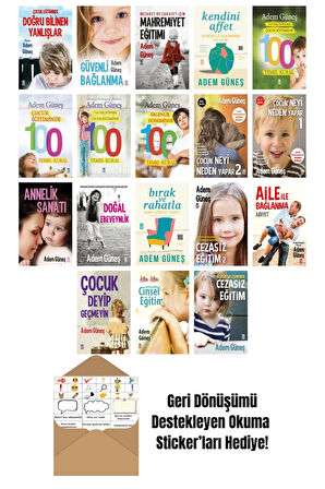 Adem Güneş 18 Kitap Seti + Okuma Sticker'ları