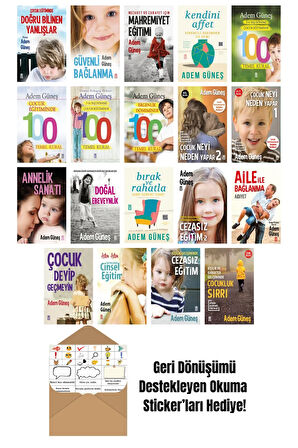 Adem Güneş 19 Kitap Seti + Okuma Sticker'ları
