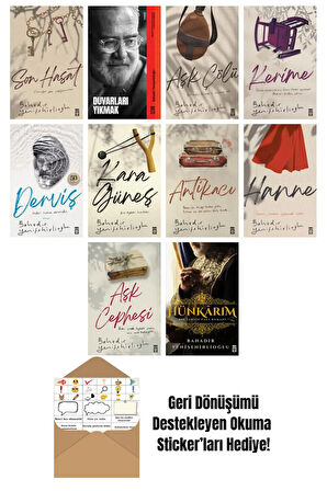 Bahadır Yenişehirlioğlu 10 Kitap Seti + Okuma Sticker'ları