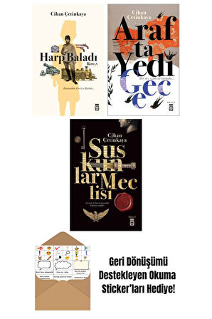 Cihan Çetinkaya 3 Kitap Seti + Okuma Sticker'ları