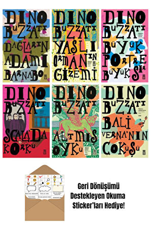 Dino Buzzati 6 Kitap Seti + Okuma Sticker'ları