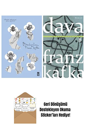 Franz Kafka 2 Kitap Seti + Okuma Sticker'ları