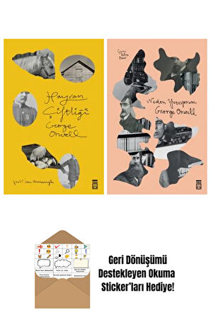 George Orwell 2 Kitap Seti + Okuma Sticker'ları