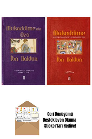 İbn Haldun 2 Kitap Seti + Okuma Sticker'ları