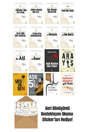 Mehmet Yıldız 16 Kitap Seti + Okuma Sticker'ları