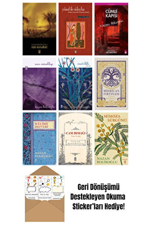 Nazan Bekiroğlu 9 Kitap Seti + Okuma Sticker'ları