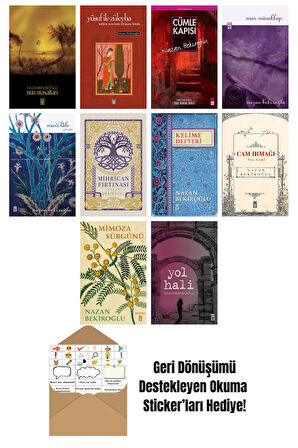 Nazan Bekiroğlu 10 Kitap Seti + Okuma Sticker'ları