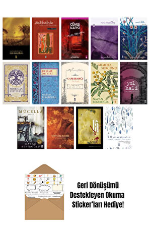 Nazan Bekiroğlu 14 Kitap Seti + Okuma Sticker'ları