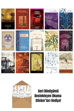 Nazan Bekiroğlu 15 Kitap Seti + Okuma Sticker'ları
