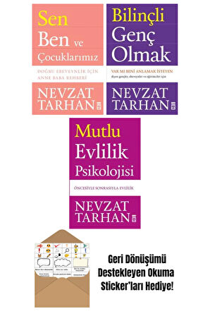 Nevzat Tarhan 3 Kitap Seti + Okuma Sticker'ları