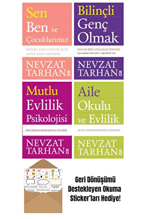 Nevzat Tarhan 4 Kitap Seti + Okuma Sticker'ları