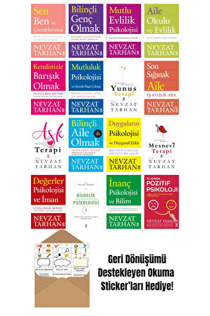 Nevzat Tarhan 16 Kitap Seti + Okuma Sticker'ları