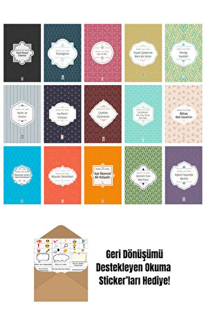 Nurullah Genç 15 Kitap Seti + Okuma Sticker'ları