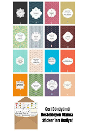 Nurullah Genç 16 Kitap Seti + Okuma Sticker'ları
