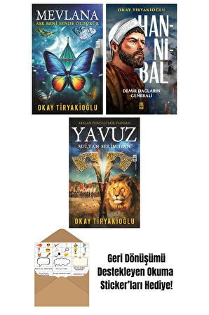 Okay Tiryakioğlu 3 Kitap Seti + Okuma Sticker'ları