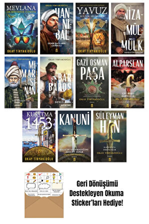 Okay Tiryakioğlu 11 Kitap Seti + Okuma Sticker'ları