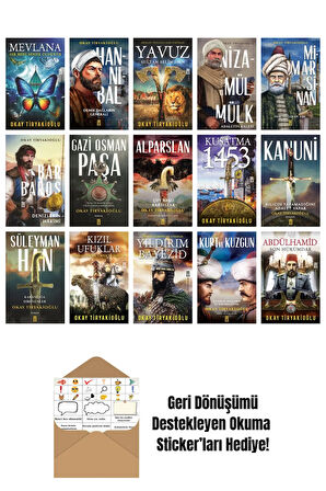 Okay Tiryakioğlu 15 Kitap Seti + Okuma Sticker'ları