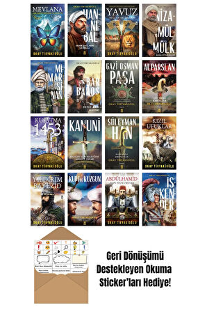 Okay Tiryakioğlu 16 Kitap Seti + Okuma Sticker'ları