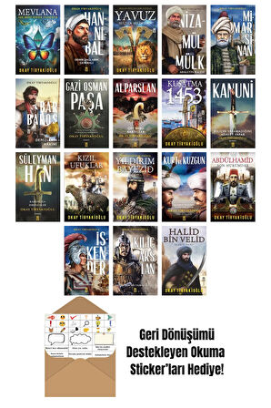 Okay Tiryakioğlu 18 Kitap Seti + Okuma Sticker'ları
