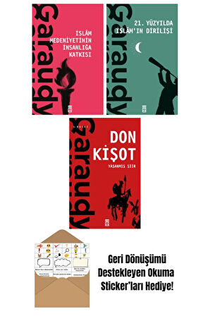 Roger Garaudy 3 Kitap Seti + Okuma Sticker'ları