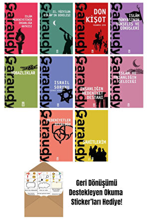Roger Garaudy 10 Kitap Seti + Okuma Sticker'ları