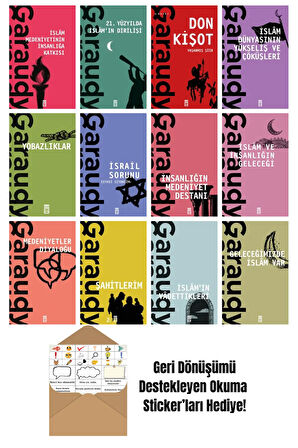 Roger Garaudy 12 Kitap Seti + Okuma Sticker'ları