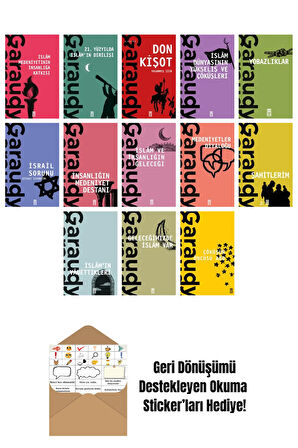 Roger Garaudy 13 Kitap Seti + Okuma Sticker'ları