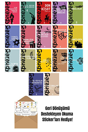 Roger Garaudy 17 Kitap Seti + Okuma Sticker'ları