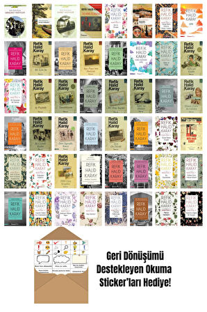 Refik Halid Karay 48 Kitap Seti + Okuma Sticker'ları