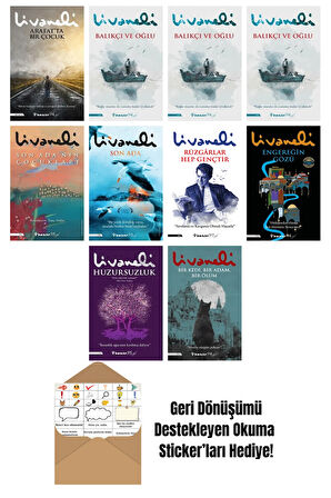 Zülfü Livaneli 10 Kitap Seti + Okuma Sticker'ları