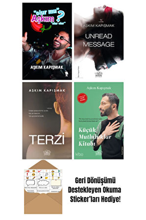 Aşkım Kapışmak 4 Kitap Seti + Okuma Sticker'ları