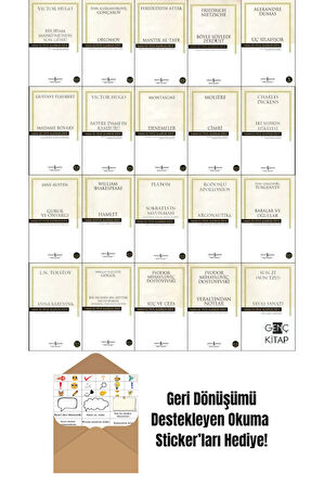 İş Bankası Hasan Ali Yücel Klasikler Dizisi 20 Kitap Set 2 + Okuma Sticker'ları