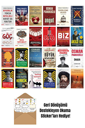 Osman Pamukoğlu 24 Kitap Seti + Okuma Sticker'ları