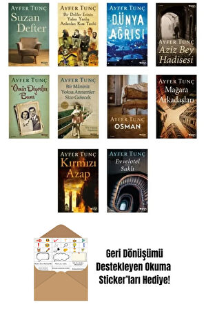 Ayfer Tunç Seti 10 Kitap + Okuma Sticker'ları