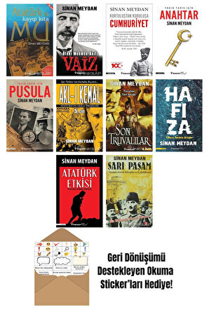 Sinan Meydan 10 Kitap Seti + Okuma Sticker'ları