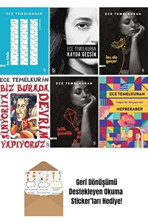 Ece Temelkuran 6 Kitap Set + Okuma Sticker'ları