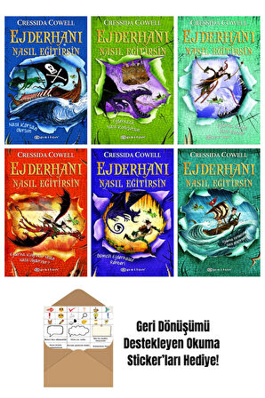 Cressida Cowell 6 Kitap Seti + Okuma Sticker'ları