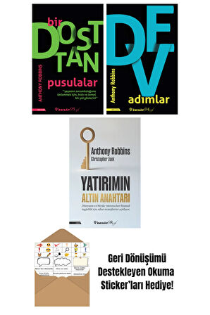 Anthony Robbins 3 Kitap Seti + Okuma Sticker'ları