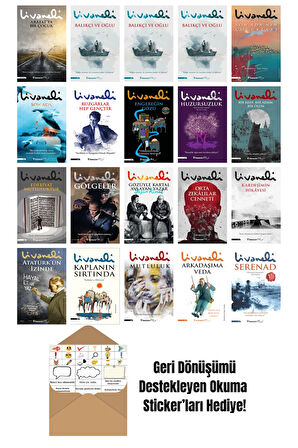 Zülfü Livaneli 20 Kitap Seti + Okuma Sticker'ları