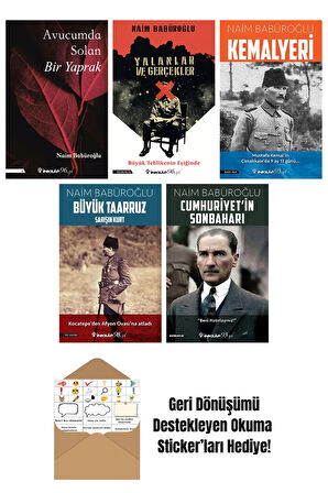 Naim Babüroğlu 5 Kitap Seti + Okuma Sticker'ları