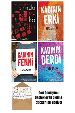 Feyza Altun 4 Kitap Seti + Okuma Sticker'ları