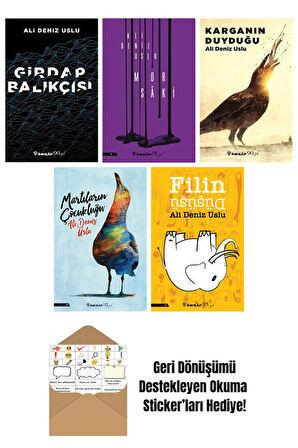 Ali Deniz Uslu 5 Kitap Seti + Okuma Sticker'ları